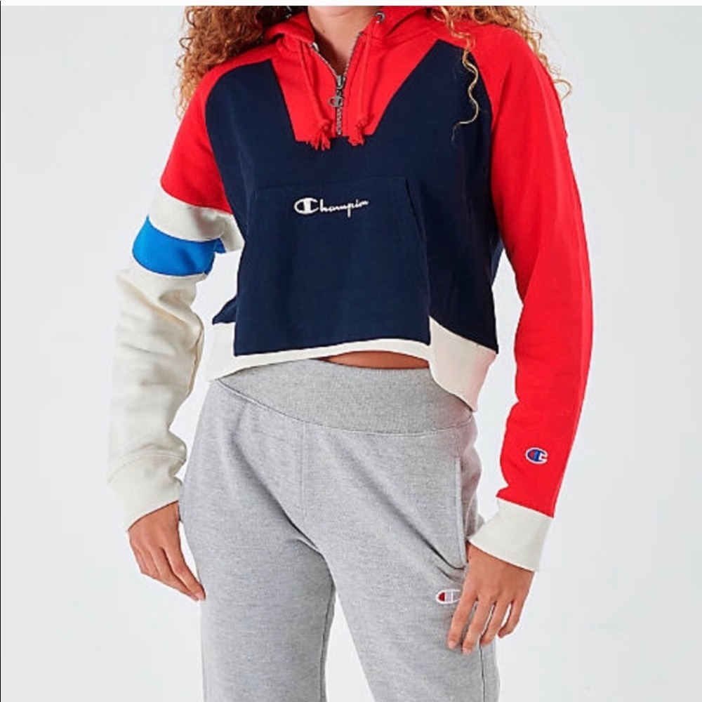 NWT Champion cropped hoodie - Picture 6 of 8
